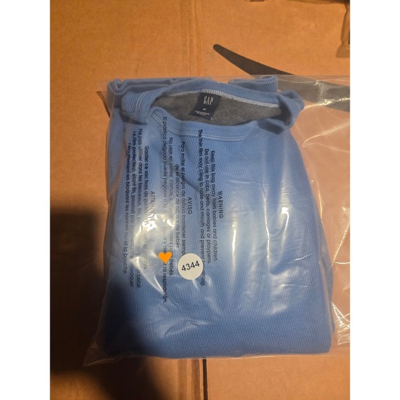 Gap Crew Neck Blue Sweatshirt, Men's Medium Long Sleeve Pullover, Casual Wear - Picture 7 of 7